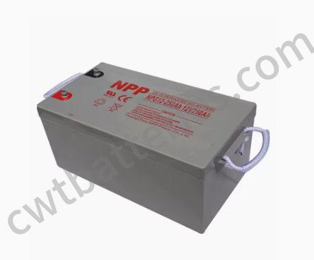 Quality  NPG12 250Ah Deep Cycle Solar Batteries Valve Regulated Gel Battery 12V factory