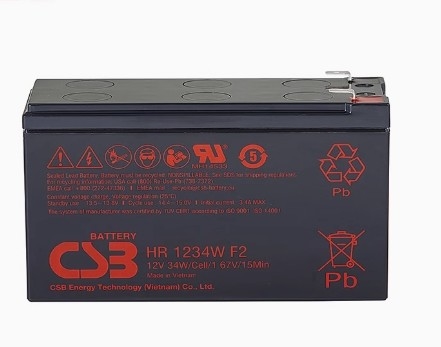 CSB HR1234W 12V 9AH Valve Regulated Lead Acid Battery New Original
