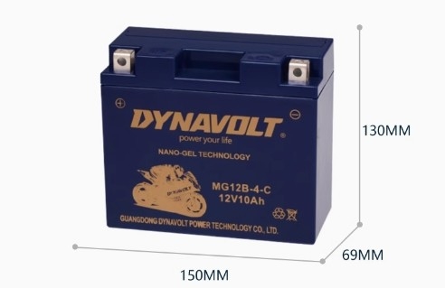 DYNAVOLT MG12B-4-C Battery 12V 10Ah New Original for Motorcycle