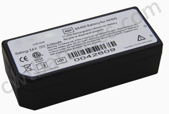 3.6V 3100mAh Li Ion Medical Batteries 11CR19/66 BA400 For Accuvein AV400 Vein Illumination