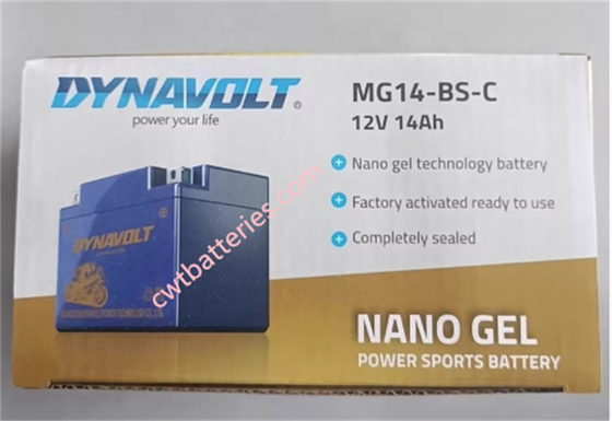DYNAVOLT MG14-BS-C Battery 12V 14Ah New Original Blue Color Motorcycle Battery
