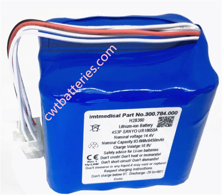 Bellavista 1000 Medical Batteries Ventilator Backup Battery 30078400 H2B360 14.4V 93.6Wh 6.450mAh