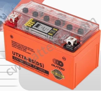 OUTDO UTX7A-BS(DS) Battery DS-iGEL 12V 7Ah 10HR *CA:180A New Original Motorcycle Part