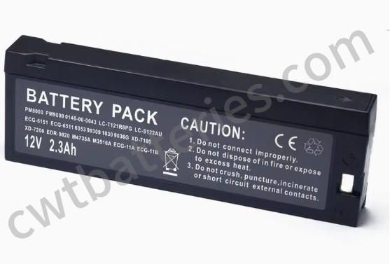 OEM 12V 2.3Ah Mindray PM9000 PM8000 Uzay 90309 90369 1030 1050 için tıbbi piller