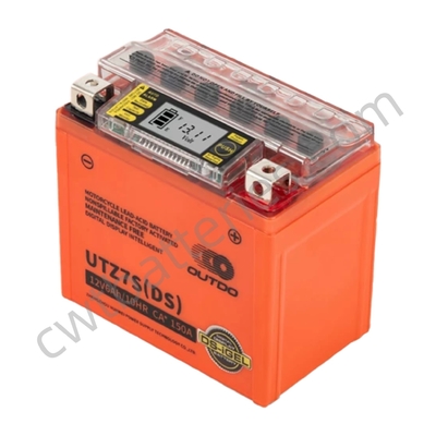 OUTDO UTZ7S(DS) Digital Display Intelligent Battery 12V 6AH Rechargeable Motorcycle Batteries High Performance
