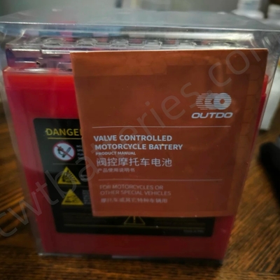 Outdo UTX7L-BS(DS) Rechargeable Lead Acid Motorcycle Battery 12V 7AH Large Capacity Replacement Power Accessories