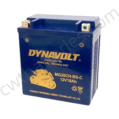 DYNAVOLT MG20CH-BS-C Motorcycle Battery 12V 18Ah NANO GEL Batteries AGM Replacement Accessories