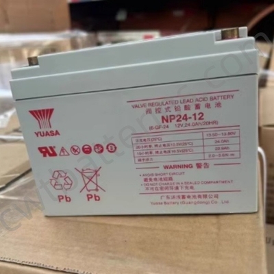 12V 24AH Rechargeable AGM UPS VRLA Batteries YUASA NP24-12 for Solar System Energy Storage