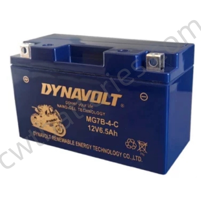 นาโนเจล มอเตอร์ไซค์ ไดนา แบตเตอรี่เปลี่ยน 12V 6.5Ah MG7B-4-C