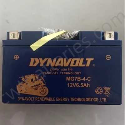 นาโนเจล มอเตอร์ไซค์ ไดนา แบตเตอรี่เปลี่ยน 12V 6.5Ah MG7B-4-C