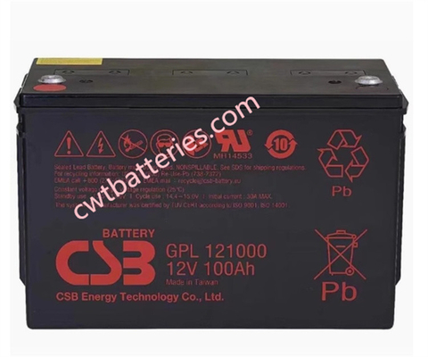 CSB GPL121000 Sealed Lead Acid VRLA Batteries 12V 100AH Customized