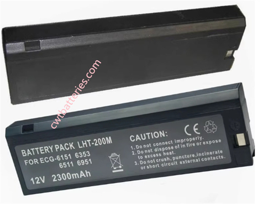 LC-S122AU 6543A 12V 2300mAh Medical Batteries for Nihon Kohden ECG-6951 ECG-6511
