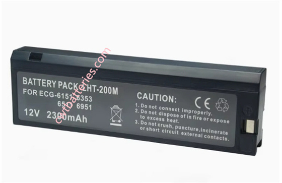 LC-S122AU 6543A 12V 2300mAh Medical Batteries for Nihon Kohden ECG-6951 ECG-6511