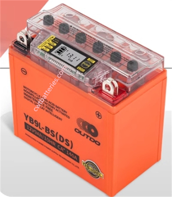 Smart 12V 9AH ATV Battery Digital Display For Quad Bike OUTDO YB9-BS DS