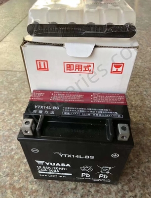 Dry YUASA YTX14L-BS Battery AGM 200A Batteries Replacement 12V 12Ah