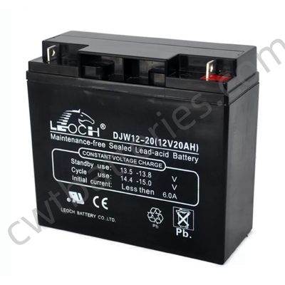 SLA AGM válvula regulada de chumbo ácido Vrla baterias de manutenção livre 12V 20AH LEOCH DJM12-20