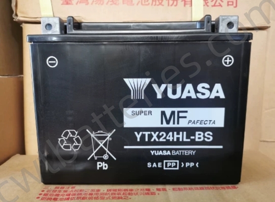 Motorcycle AGM Power Sport Battery Replacement Yuasa YTX24HL-BS 12V 21Ah