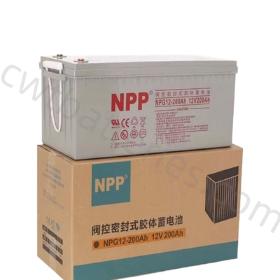 NPG12-200Ah Solar Lead Acid Deep Cycle Battery 200Ah 12V VRLA Rechargeable