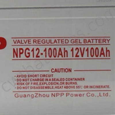 Armazenamento de RV Baterias solares Gel recarregável Ciclo profundo NPG12-100Ah 12V