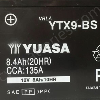 Custom YUASA YTX9-BS Motorcycle Battery 12V 8Ah For Hyosung GT250 GV MS1 MS3