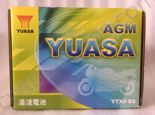 Custom YUASA YTX9-BS Motorcycle Battery 12V 8Ah For Hyosung GT250 GV MS1 MS3