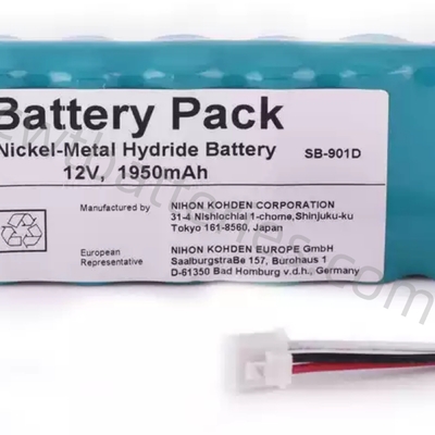 Nihon Kohden SB-901D Nickel-Metal Hydride Battery for X071 ECG-9620 ECG-6951D ECG-9620P ECG-6951E 12V 1950mAh Compatible