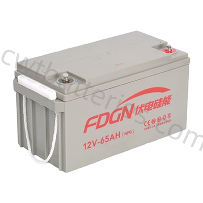 12V 65Ah Gel VRLA Bateria de Ácido de Chumbo Selado Ciclo Profundo Para Sistema de Armazenamento Solar