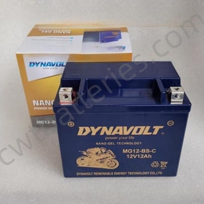 Nano Gel YTX12-BS Motorcycle Battery Heavy Duty Dirt Bike Batteries 12V 12Ah