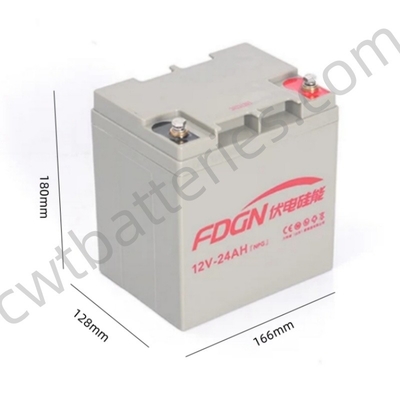 Deep Cycle Silicon Lithium Solar Batteries 12V 24Ah For Light OEM