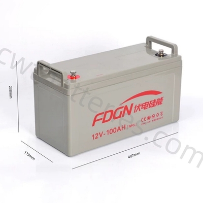 Large Gel 12V 100Ah Solar Battery UPS Energy Storage For Residential Home