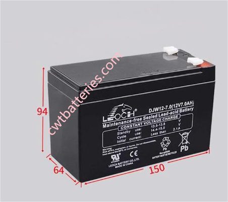 LEOCH DJM12-7.0 12V 7.0AH Sealed Valve Regulated Lead Acid Vrla Battery For Solar Wind Power