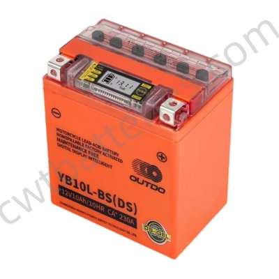 OUTDO YB10L-BS Motorcycle Scooter Lead Acid Battery 12V 10Ah Nonspillable