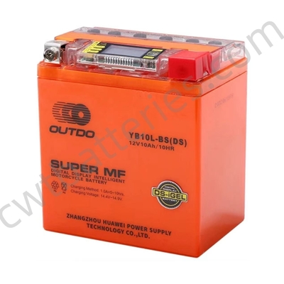 OUTDO YB10L-BS Motorcycle Scooter Lead Acid Battery 12V 10Ah Nonspillable