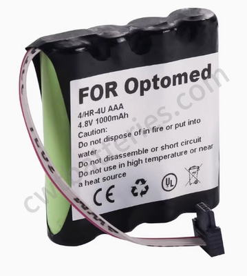 4.8V 1000mAh 4 HR-4U AAA แบตเตอรี่การแพทย์ แทนสําหรับ Optomed Smartscope M5 กล้องดิจิตอล