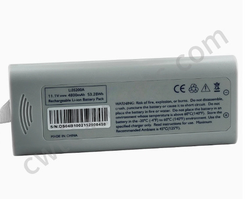 Li3S200A GS10 GS20 GS30 GS40 Patient Monitor Medical Device Batteries Liion 11.1V 4800mAh 53.28Wh
