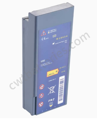 Compatible Battery M3863A for FR2 FR2 Plus M3860A FR2+ Defibrillator LiMnO2 New 12V 4.2Ah Medical Equipment Part