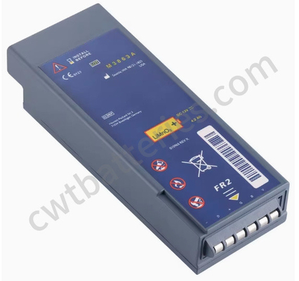 Compatible Battery M3863A for FR2 FR2 Plus M3860A FR2+ Defibrillator LiMnO2 New 12V 4.2Ah Medical Equipment Part