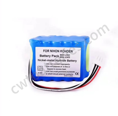 Battery 10HR-4/3FAUC-NK for Nihon Kohden BSM-2300  BSM-2301A BSM-2304A 12V 3800mAh Medical Equipment Part