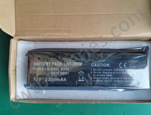 Compatible Battery LHT-200M for Nihon Kohden ECG-6851K 6511 6551 9120 6151 6353 6511 6951 12V 2300mAh Medical Equipment Part