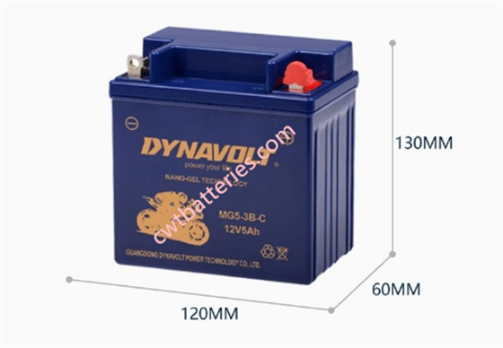Dynavolt MG5-3B-C 5AH 12V Motorcycle Battery Replacement