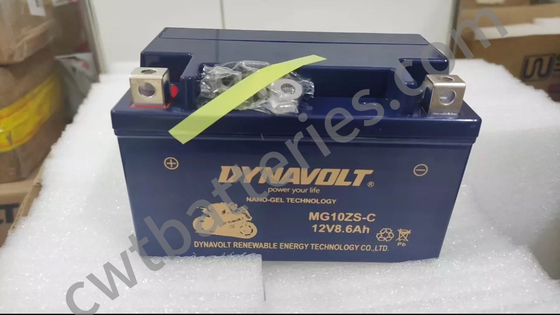 Lightweight 12V 8.6Ah Dynavolt MG10ZS-C Battery Pack Nano Gel