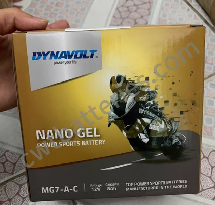 Dynavolt MG7-A-C Nano Gel Battery Motorbike Battery Replacement 12V 8Ah