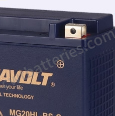 Motorcycle Nano Gel Jet Ski Batteries 12V 20Ah Dynavolt MG20HL-BS-C