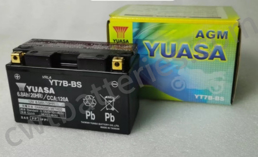Yuasa YUAM62T7B YT7B-BS Mobility Scooter Batteries 12V 6.5Ah OEM