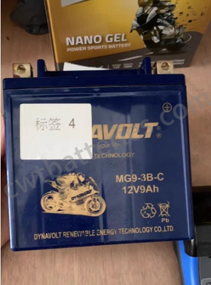Motorcycle MG9-3B-C Dynavolt Nano Gel Battery Replacement 12V 9Ah