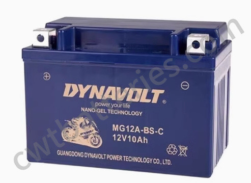 Dynavolt MG12A-BS-C Nano Gel Bateria de Motocicleta 12V 10Ah Personalizada