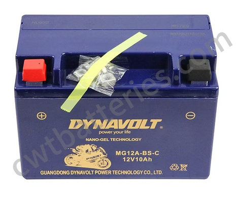 Dynavolt MG12A-BS-C Nano Gel Bateria de Motocicleta 12V 10Ah Personalizada