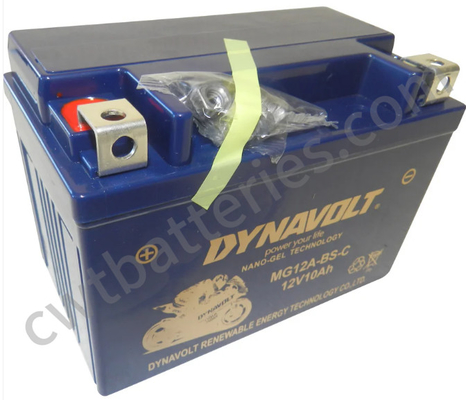 Dynavolt MG12A-BS-C Nano Gel Bateria de Motocicleta 12V 10Ah Personalizada