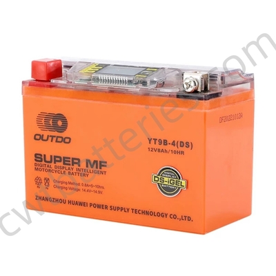 Lead Acid Valve Regulated Gel OUTDO DS YT9B-4 Battery 12V 8Ah Motorcycle