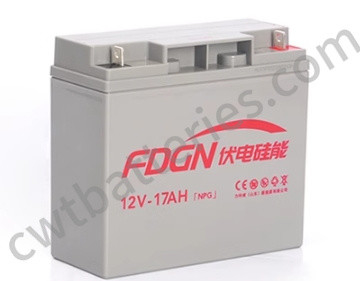 Rechargeable SLA Solar Lead Acid VRLA Battery 12V 17Ah